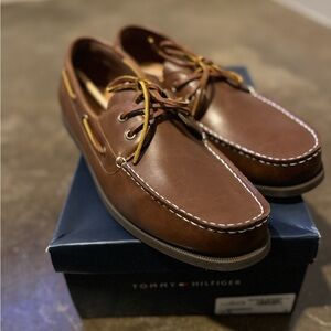 Tommy Hilfiger Men's Brown Boat Shoes